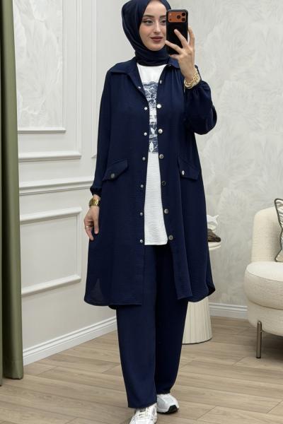 Elvis 3 lü Takım Lacivert