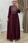 Lale Elbise Bordo