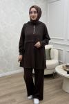 Sibel Takım Kahverengi