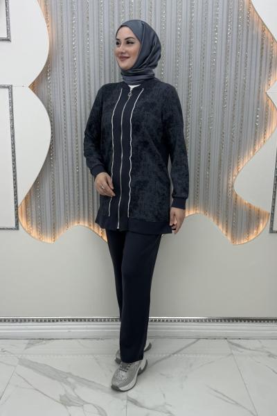 Ahude Pantolonlu Takım Antrasit