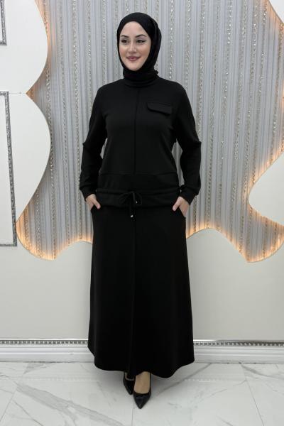 Aymina Etekli Takım Siyah