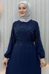 Büşra Elbise Lacivert