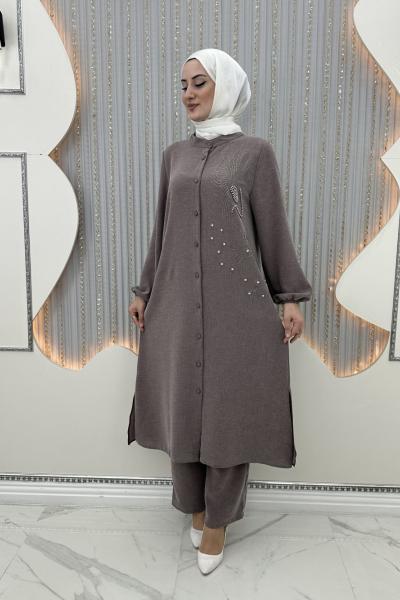 Duha taşlı takım Mürdüm