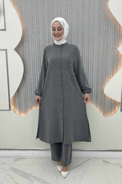 Duha taşlı takım Siyah