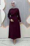 Elmas Elbise Bordo
