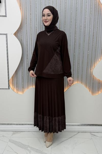 Eslem Etekli Takım  Kahverengi