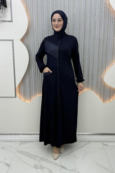 Evla Elbise Lacivert