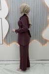 Firuze Pantolonlu Takım Bordo