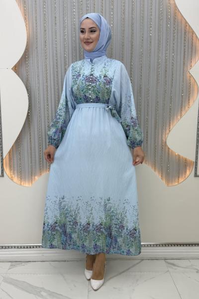 Gülnihal Elbise Mavi