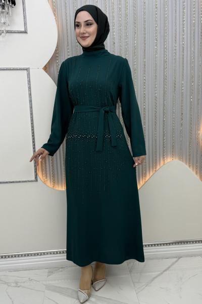 Güzelim abiye Zümrüt