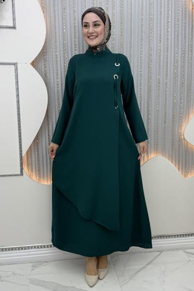 Halka elbise Zümrüt