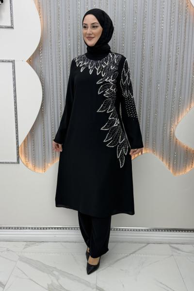 Hasret Pantolonlu Takım Siyah