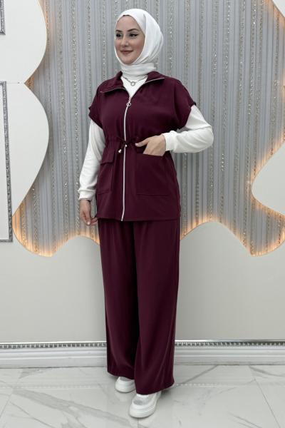 Hola 3’lü Takım Bordo