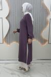 Katarina Çift Katlı Elbise Mor