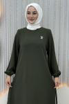 Katarina Çift Katlı Elbise Haki