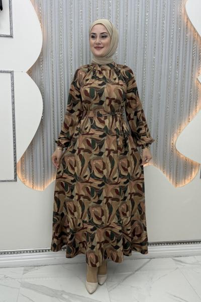 Kıvrım Elbise Haki