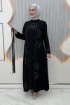 Kıymet Yelekli Elbise  Siyah