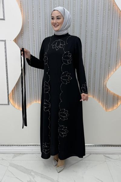 Kıymet Yelekli Elbise  Siyah