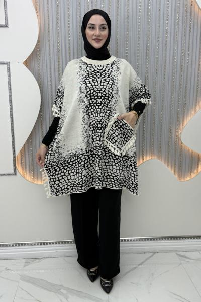 Leopar Panço Ekru Siyah