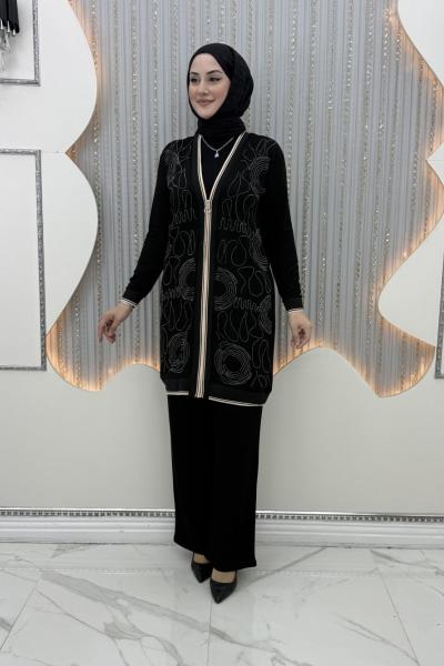 Luna Pantolonlu Takım Siyah