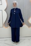 Menekşe Pantolonlu Takım Mavi