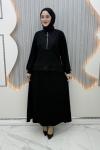 Merve Etekli Takım Siyah