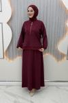 Merve Etekli Takım Bordo