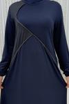 Mina Elbise Lacivert