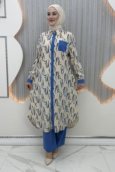 Miya Pantolonlu Takım Mavi