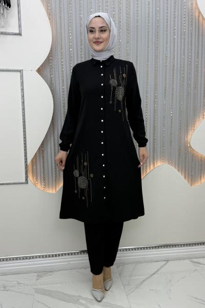 Naif Pantolonlu Takım Siyah