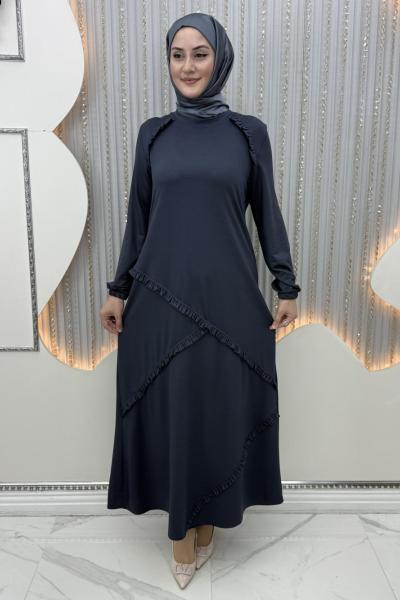 Nüha Elbise Antrasit