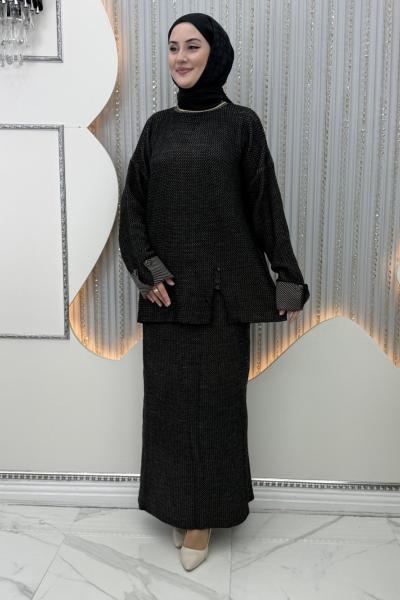 Safiye Etekli Takım  Siyah