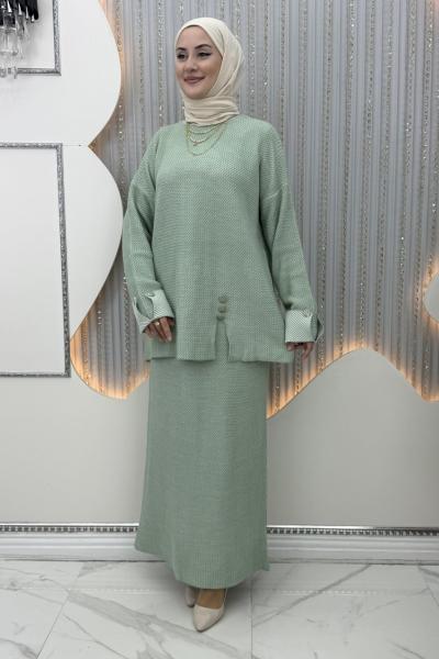 Safiye Etekli Takım  Mint Yeşili