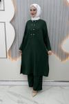 Selime Pantolonlu Takım Zümrüt