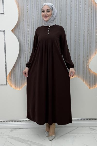 Serenay Elbise Kahverengi