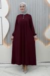 Serenay Elbise Bordo