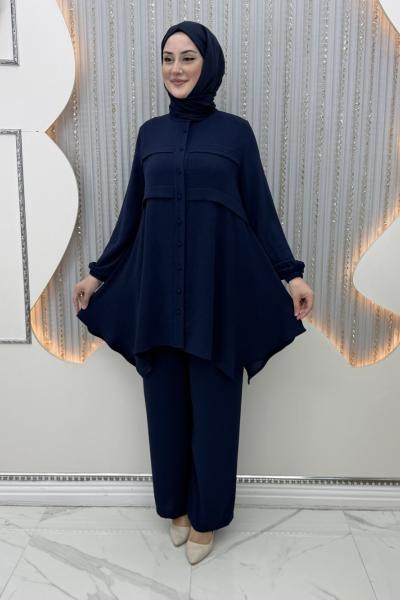 Veda Pantolonlu Takım Lacivert