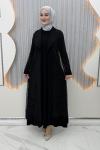 Zarif Elbiseli Hırka Siyah