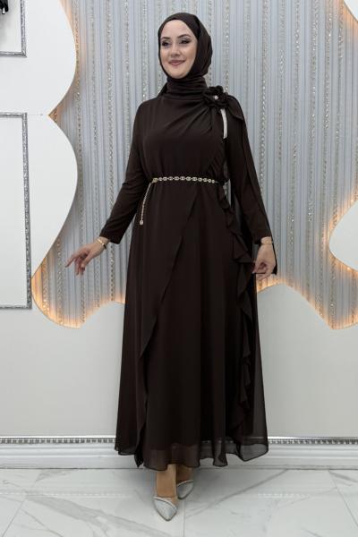 Zeynep Elbise Kahverengi