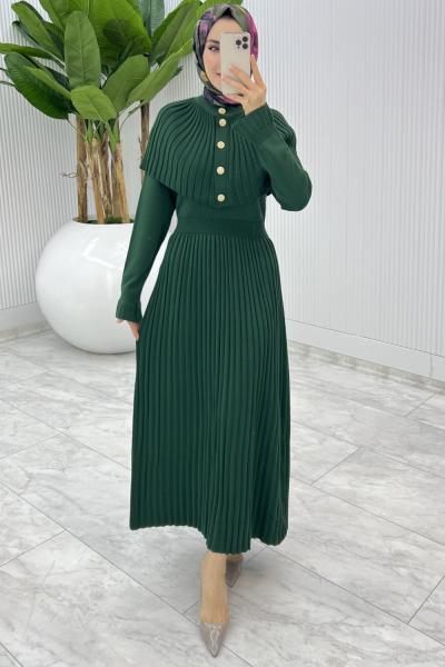 Zümrüt Sümeyye İkili Triko Takım Tesettür Giyim