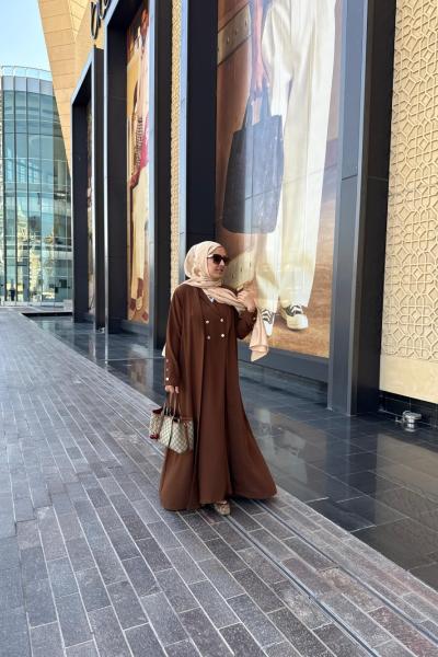 IMTIZA ABAYA Kahverengi