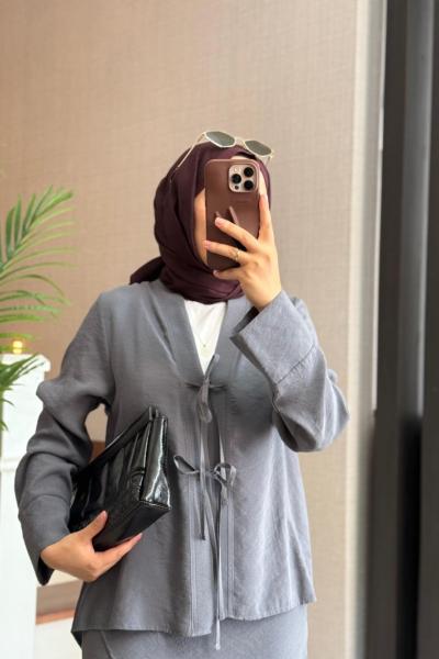 Keista Etekli Takım Antrasit