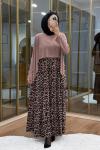 Leopar Desen  Tilda Elbise Vizon