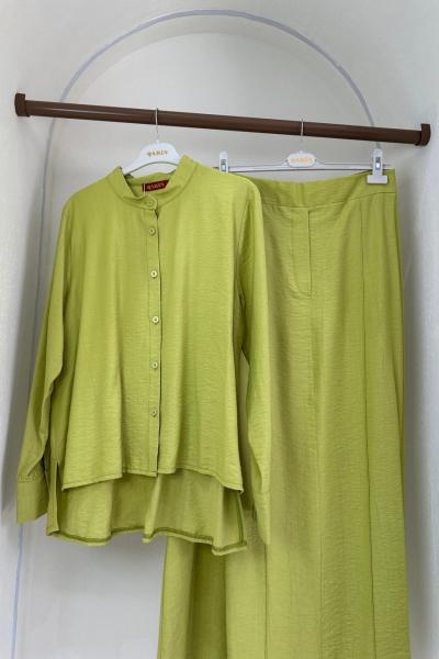 Monica Etekli Takım Yağ Yeşili