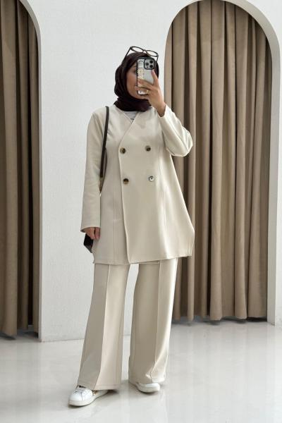 Scuba Ceketli Takım TAŞ