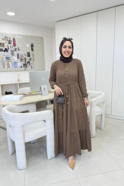 Yonca Elbise Kahverengi