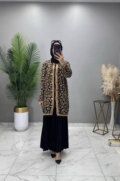 Atiye Yumoş Hırka Vizon