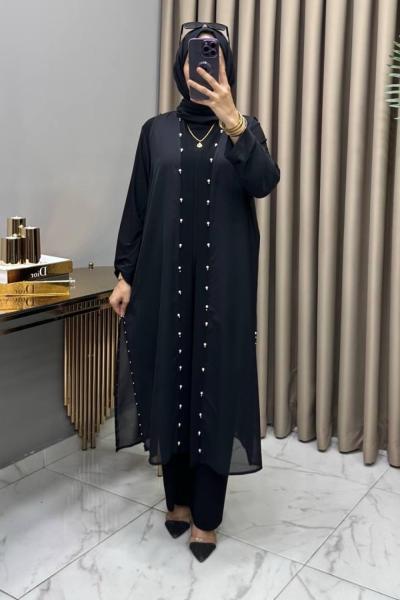 Ceylin Üçlü Takım Siyah