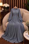 Nagihan Elbise Gri