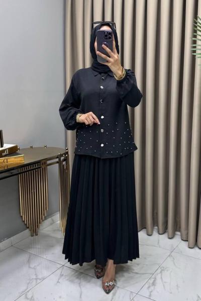 Suzan Etekli Takım Siyah